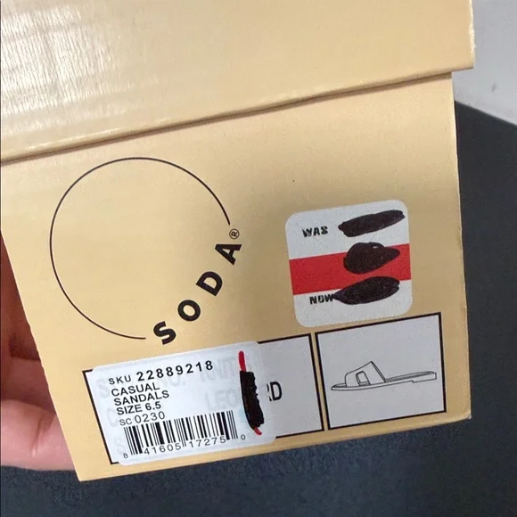 SODA Leopard Print Slide Sandals - Tan & Black - Picture 3 of 3